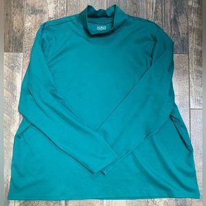 L.L. Bean Long Sleeve 3X Teal Top